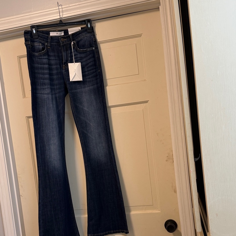 KanCan Dark Blue Flare Jeans